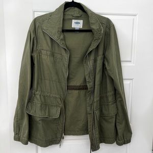 Old Navy | Army Green Adjustable Utility Jacket